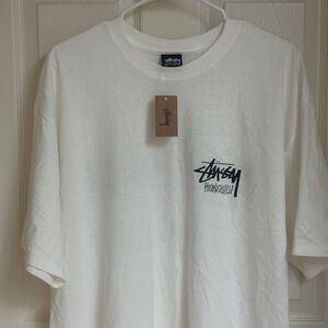 Stussy Cream Graphic Tee - Short Sleeve